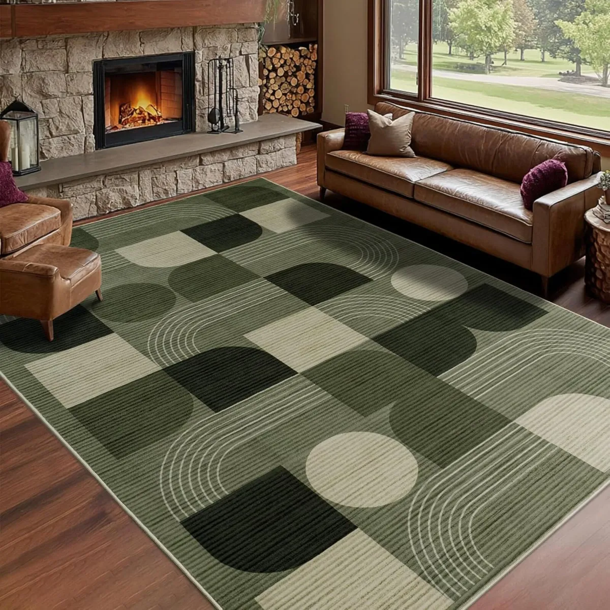 Luxury Large Area Rugs for Living Room Modern - Image 1