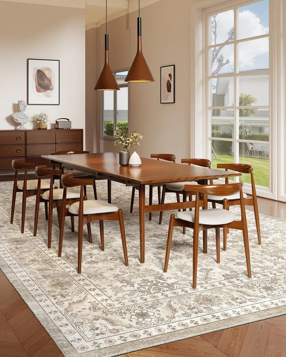 Vintage Area Rug for Living Room - Machine - Image 3