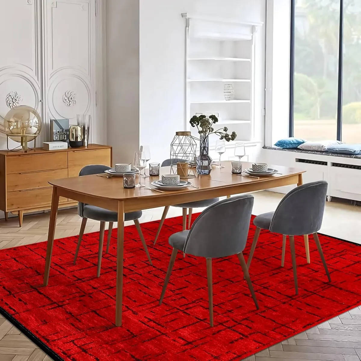 Rugs Living Room - Machine Washable Rug Low Pile - Image 4