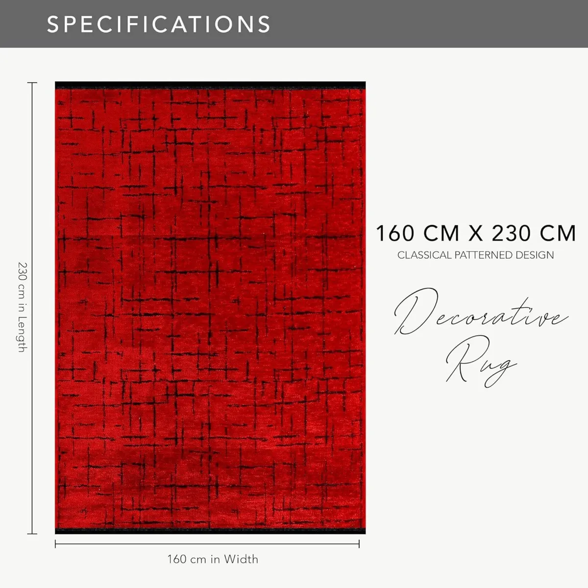 Rugs Living Room - Machine Washable Rug Low Pile - Image 2