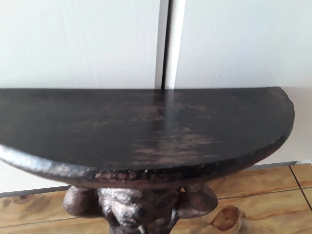 Vintage solid wooden shelf - Image 3