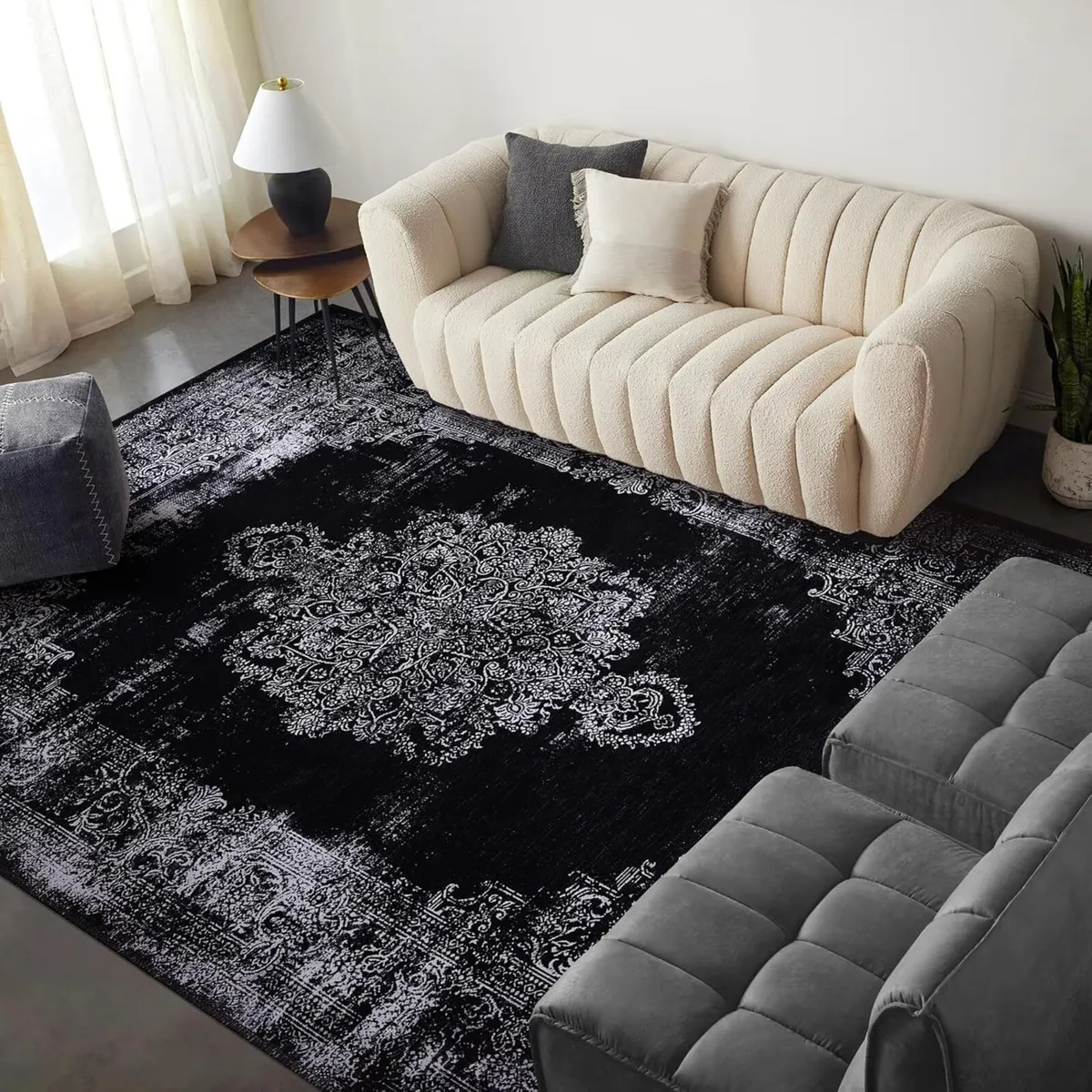 Washable Area Rugs for Living Room Traditional - Image 3