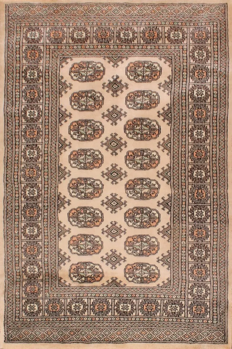 Hand Made Bokhara Traditional Rug Wool Bedroom - Image 3