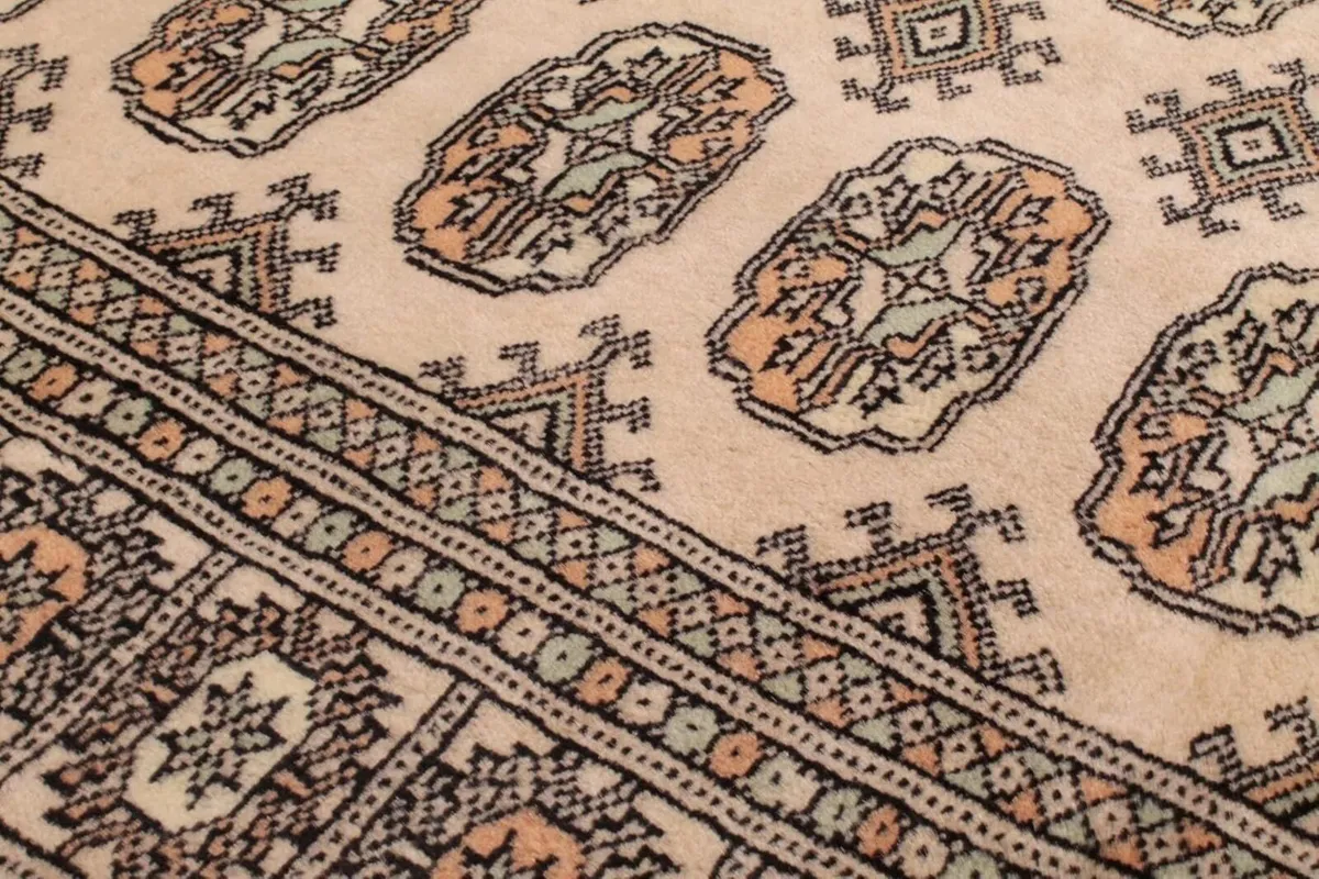 Hand Made Bokhara Traditional Rug Wool Bedroom - Image 4