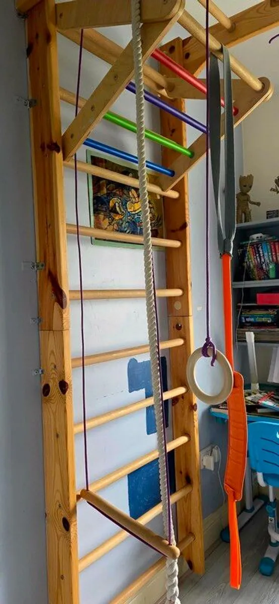 Indoor Kids Gym Set Excellent Condition - Image 2