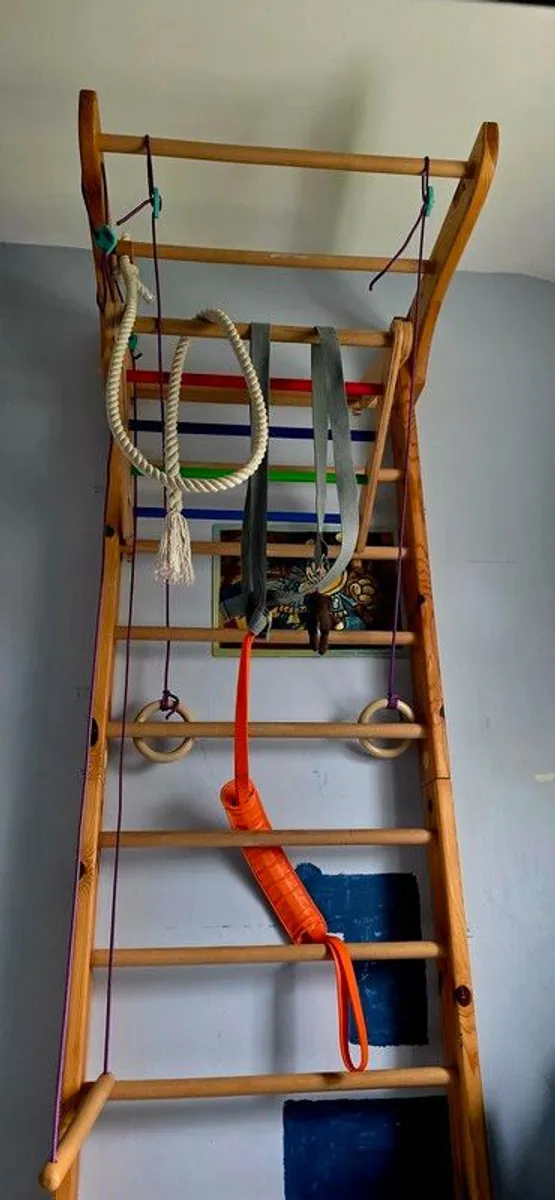 Indoor Kids Gym Set Excellent Condition - Image 4