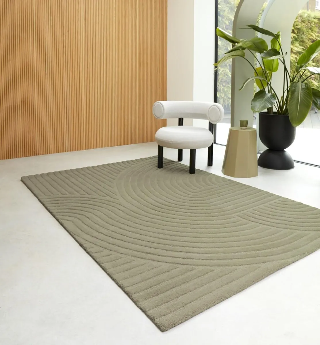Elara Hand Made Wool Rug for Bedroom Dining - Image 1