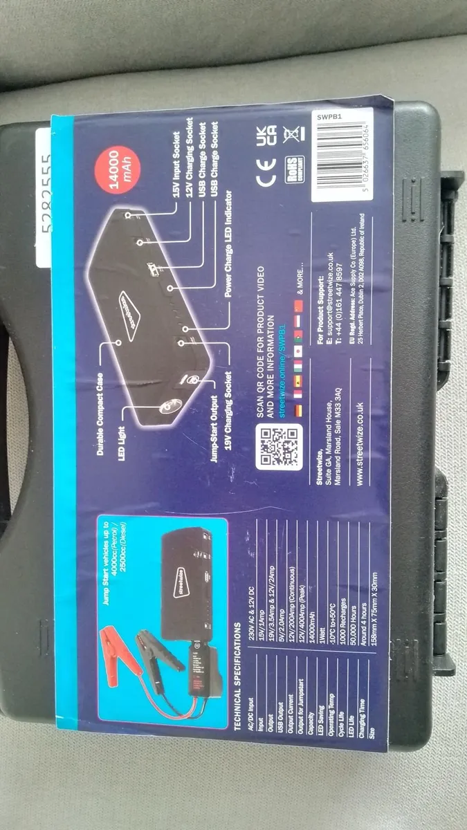 Car/van/ motorbike jump stater and power bank - Image 2