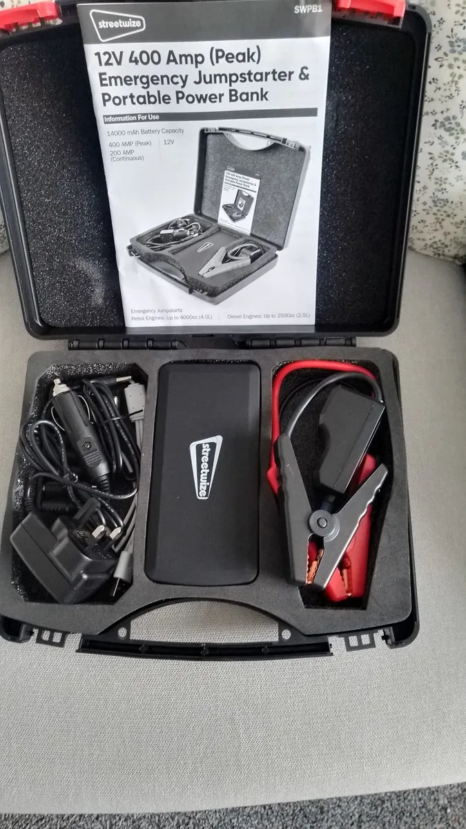 Car/van/ motorbike jump stater and power bank - Image 3