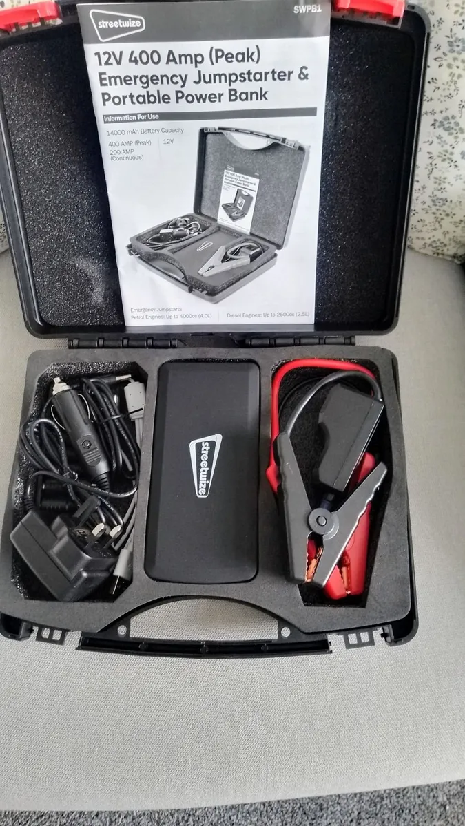 Car/van/ motorbike jump stater and power bank - Image 4