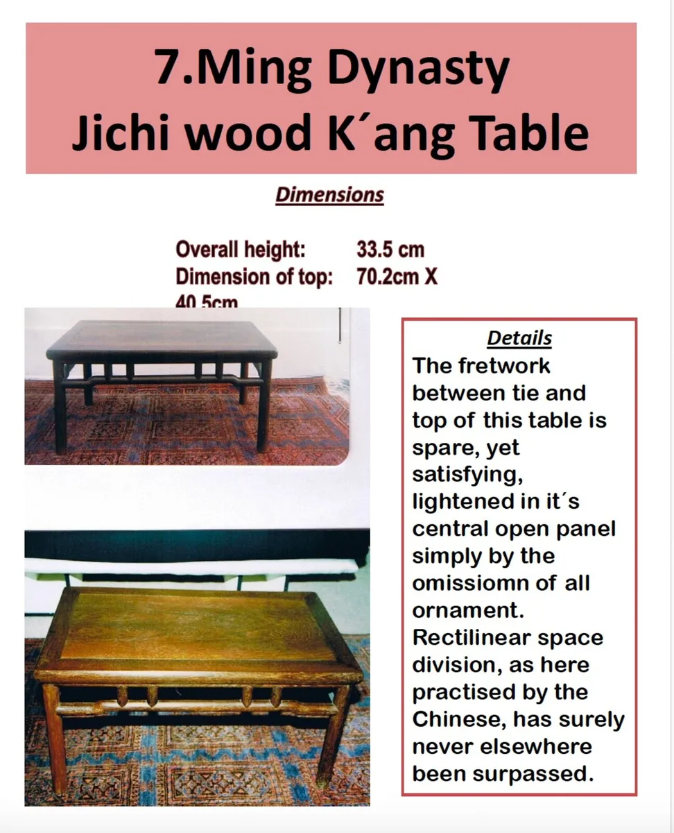 Chinese Antique Kang Table