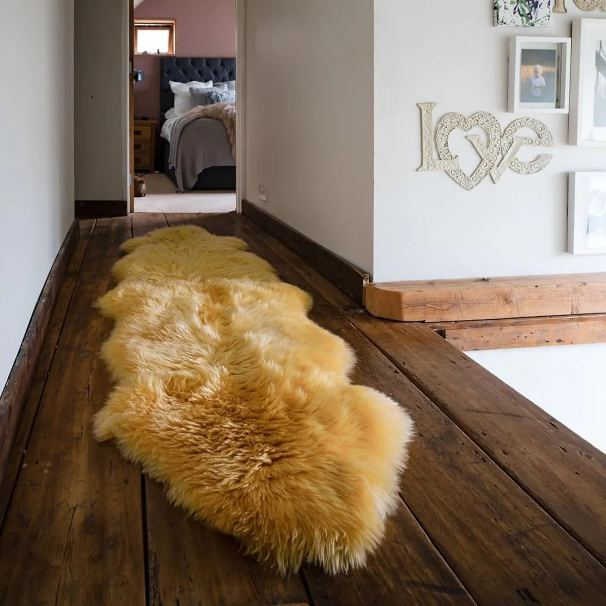Genuine Sheepskin Colourful Rugs (Double)