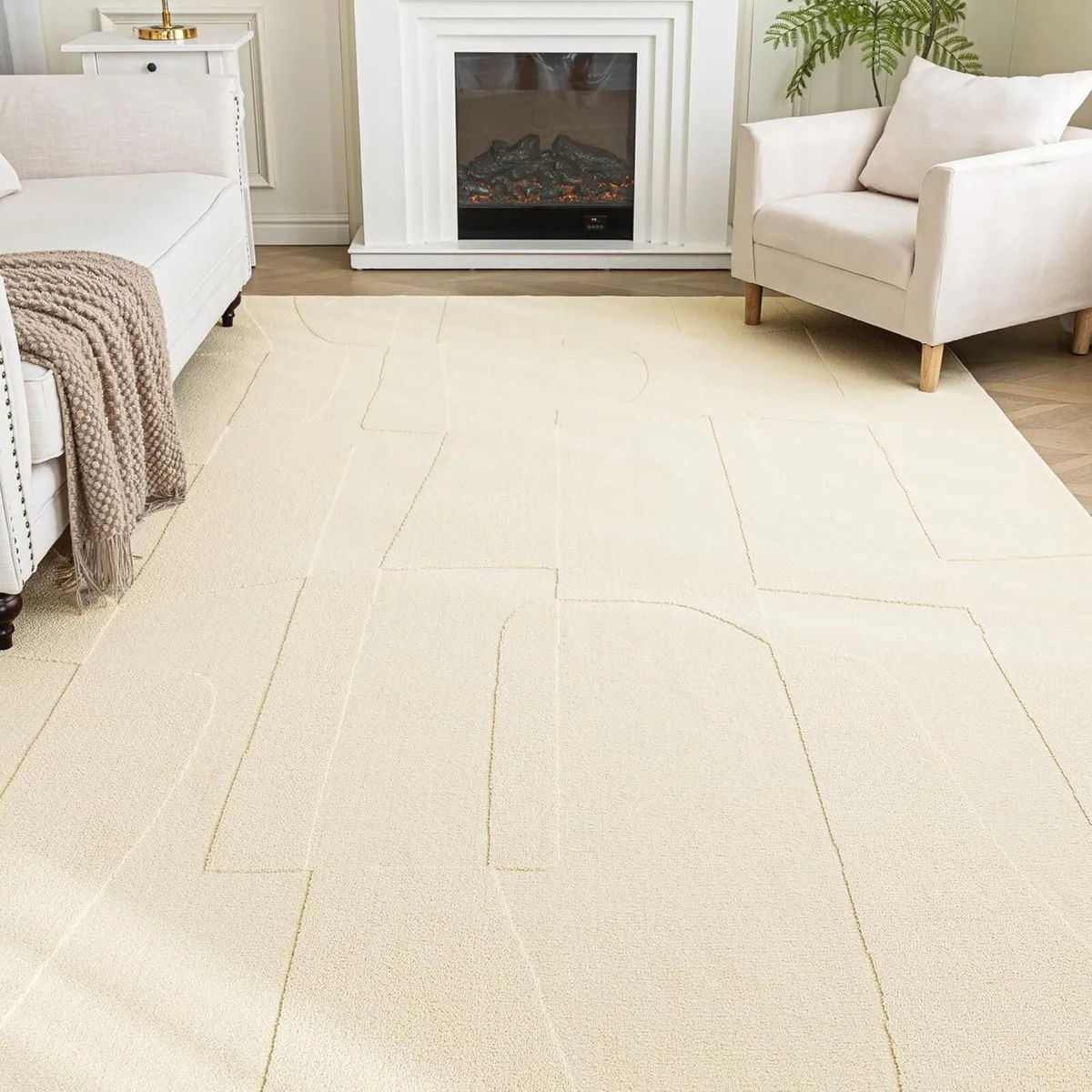 Washable Rug Water Resistant Mat Non-Slip Backing - Image 1