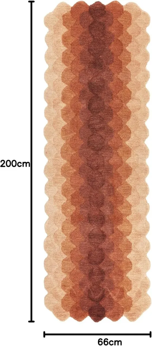 Hive Hand Tufted Wool Rug for Living Room Bedroom - Image 2