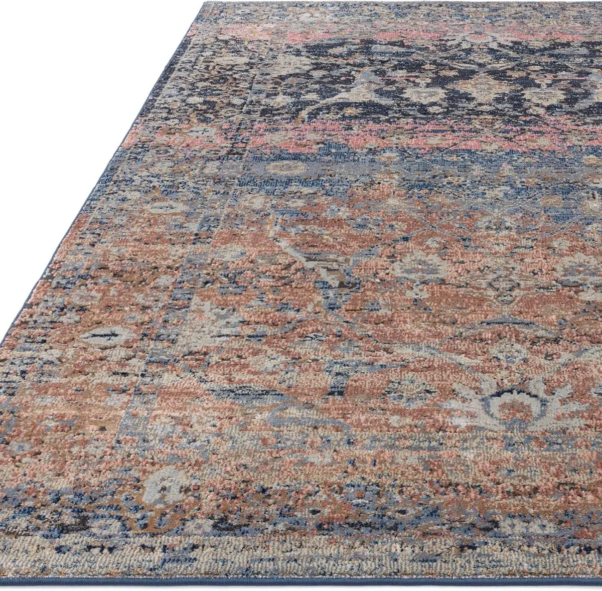 Traditional Rug Zola Bordered Floral Carpet - Image 3