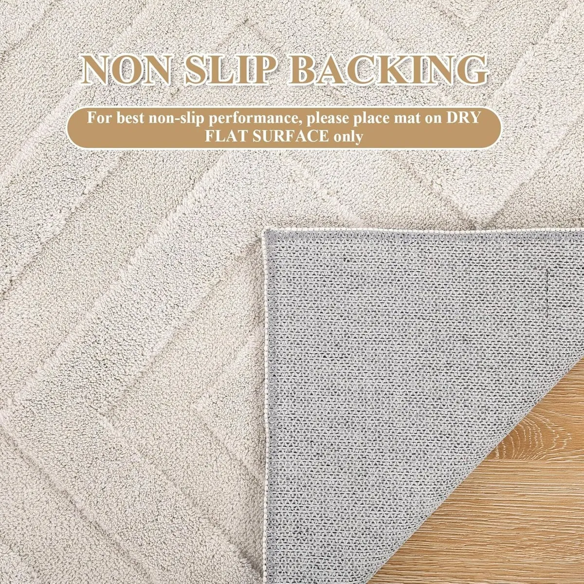 Area Rugs for Living Room Washable Soft Neutral - Image 3