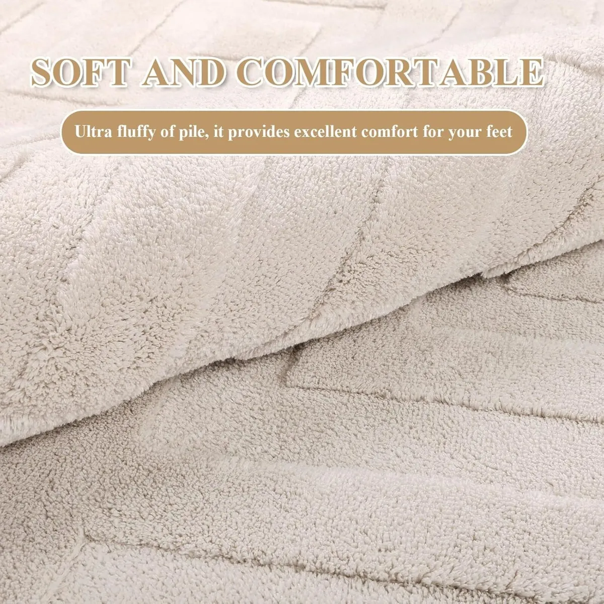 Area Rugs for Living Room Washable Soft Neutral - Image 4