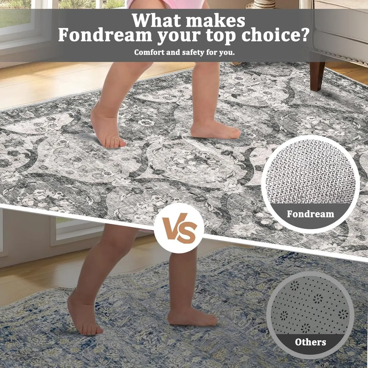 Large Rugs for Living Room 200x300cm Machine - Image 4