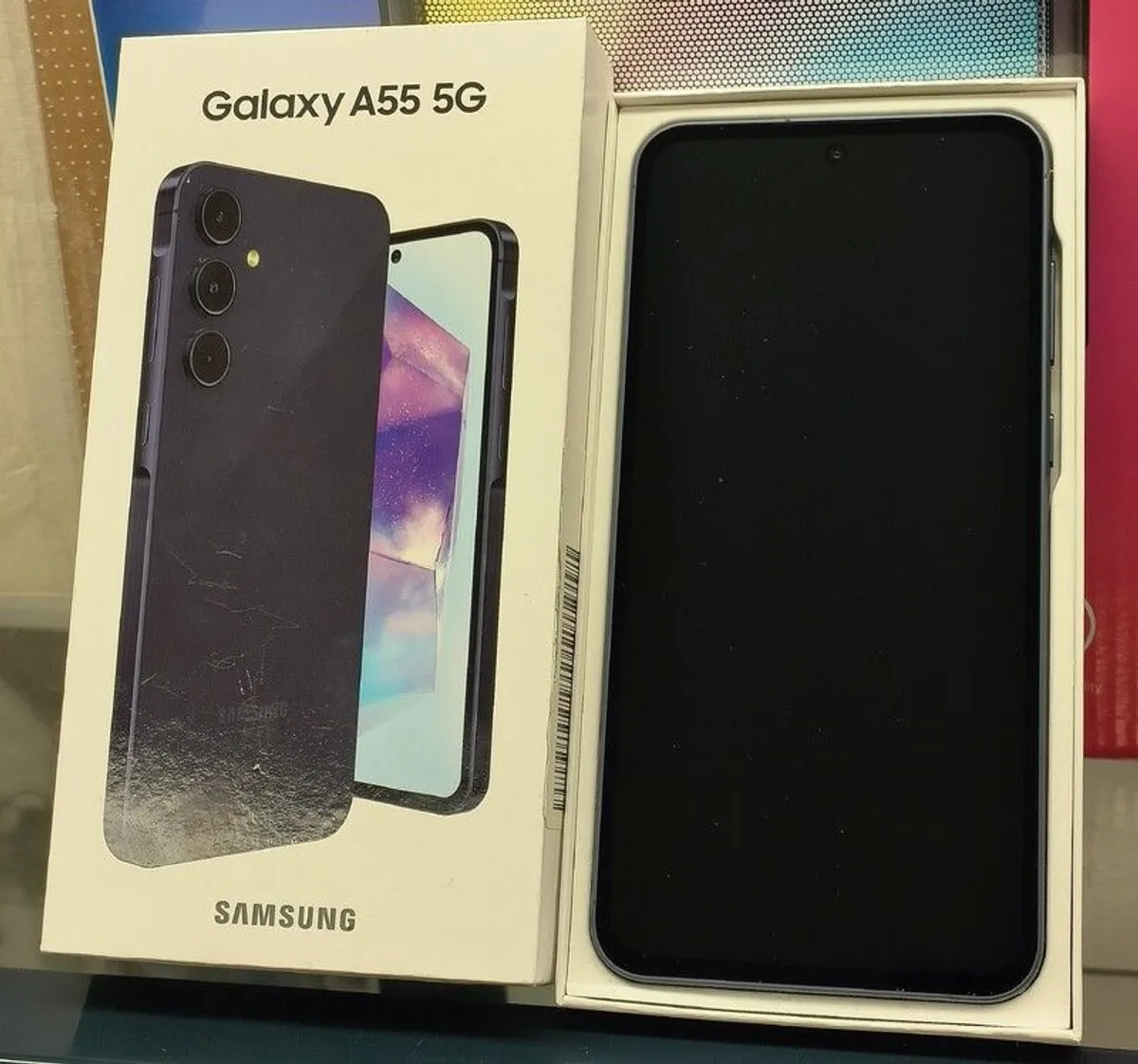 Samsung Galaxy A55 (5G) 128GB/ 8GB RAM Dual Sim Unlocked Black (Demo/Display Unit) Like New - Image 2