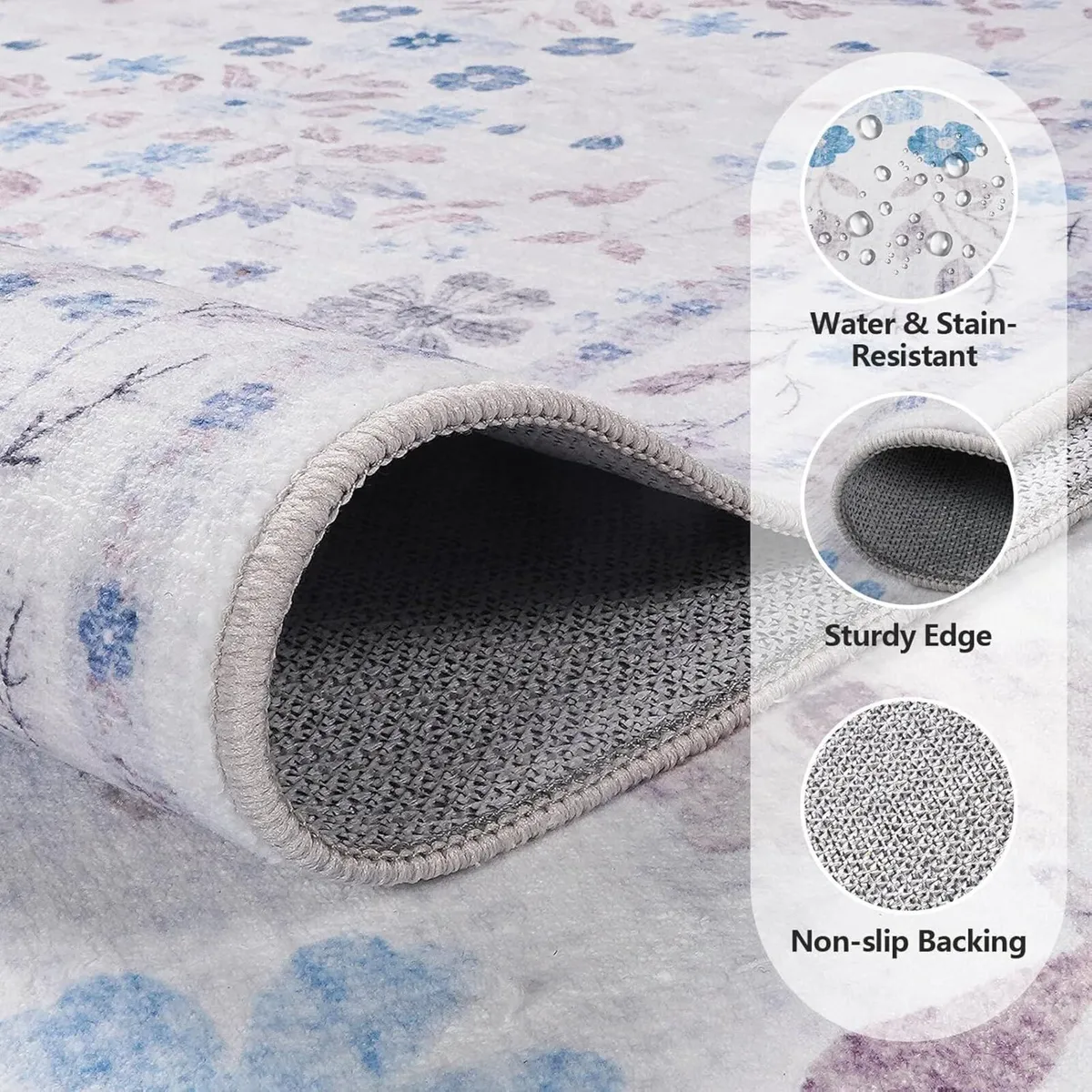 Rugs Living Room 160x230cm Vintage Floral Rug - Image 2