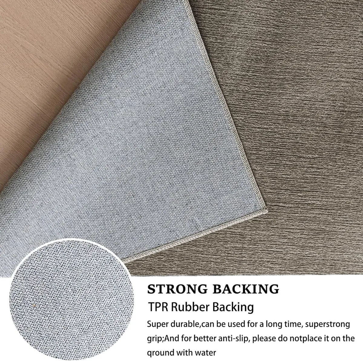 Rugs Living Room Low Pile Soft for Bedroom Non - Image 3