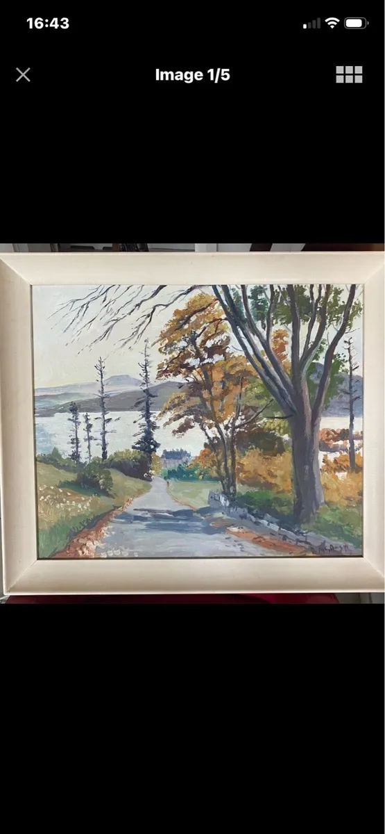 Sligo Artist Bernard Mc Donagh Original Painting - Image 1