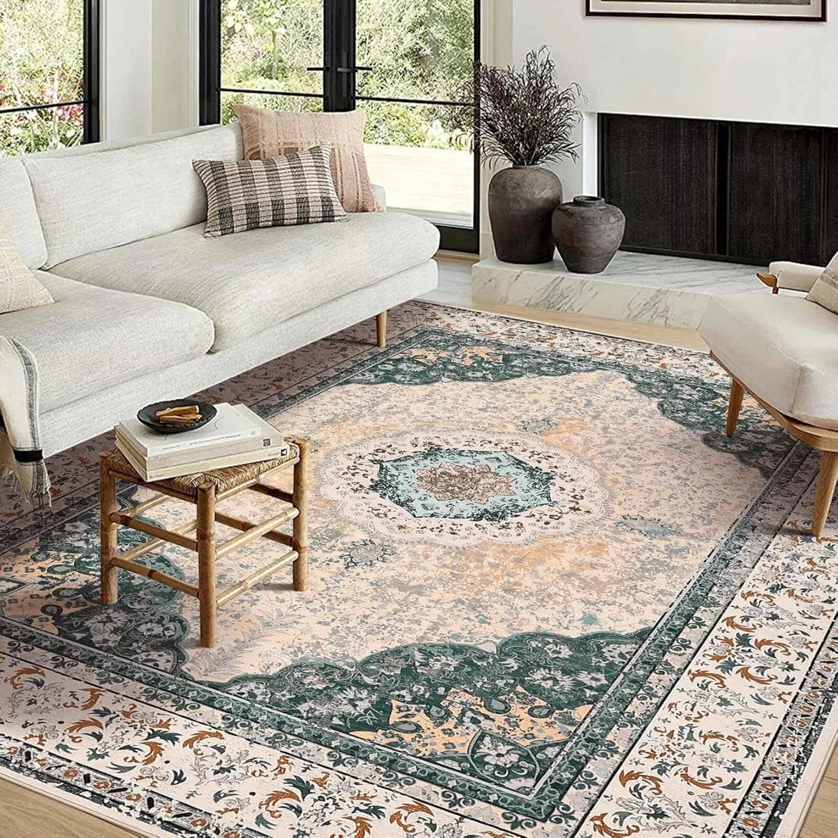 Rugs Living RoomArea Washable–200 x 290 cm Boho - Image 1
