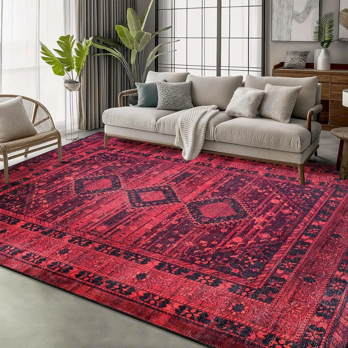 Rugs for Living Room - Washable Rug Area Non-Slip - Image 2