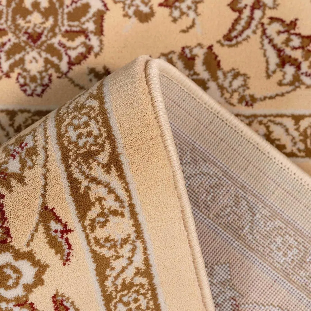 Medallion Red Style Traditional Circle Rug - Image 3