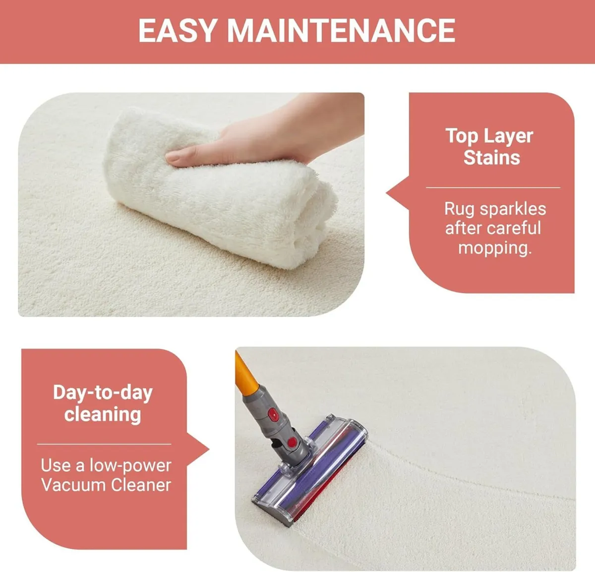 Relax Rugs Living Room 100% Polyester Non Slip - Image 4