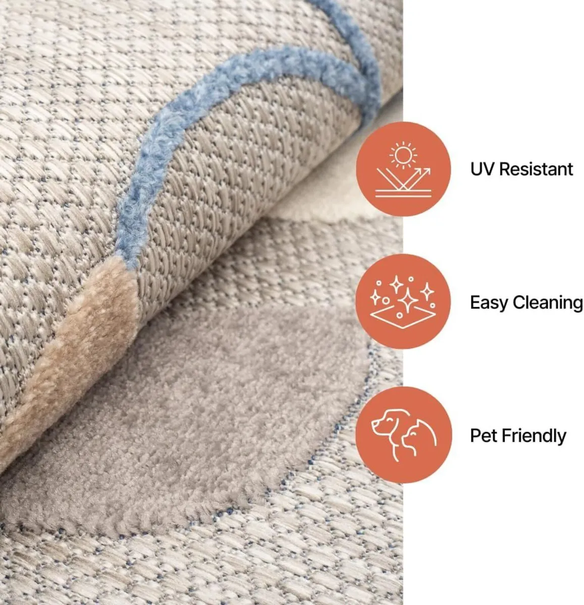 Patio Outdoor Indoor Area Rug Sisal Modern - Image 4