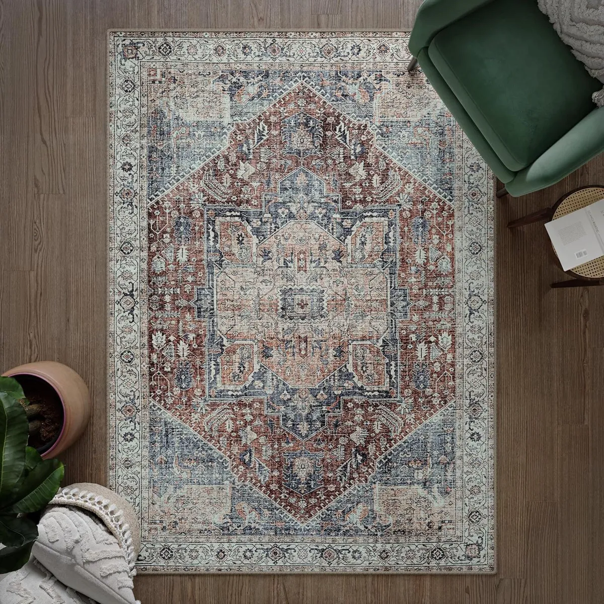 Machine Washable Rug 152x213cm 75% Recycled - Image 1