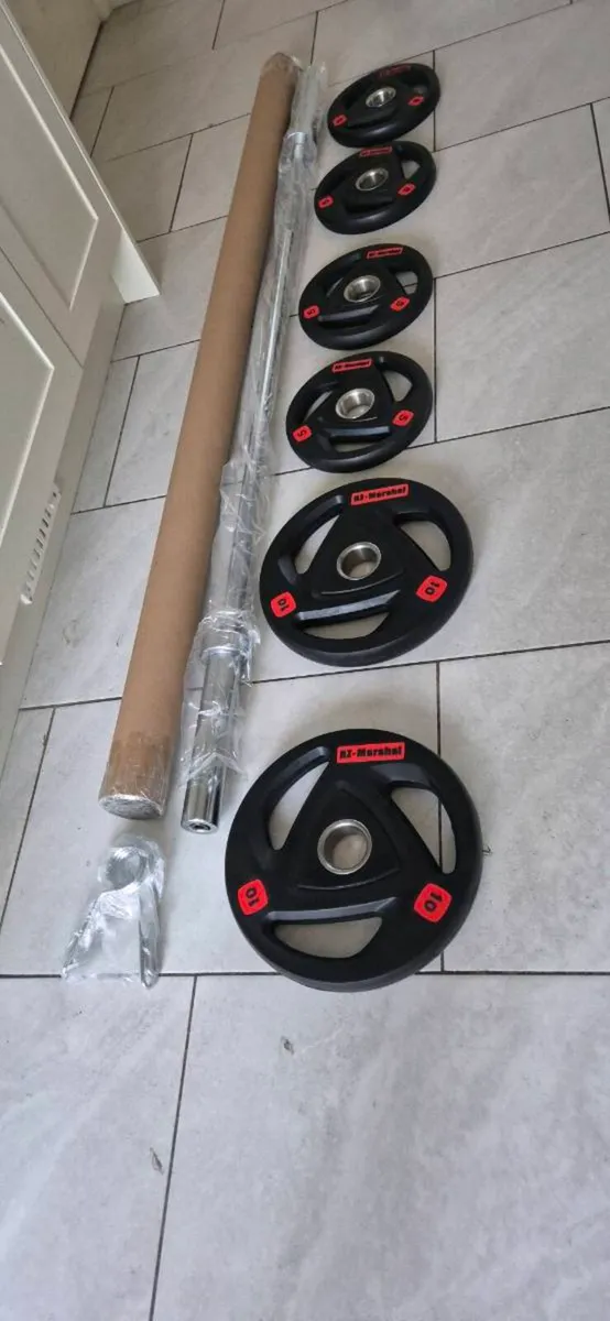 Brand new olympic tri grip weight set A - Image 4