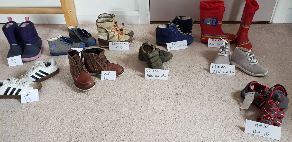 kids Shoes selection From size uk 9 to uk 13 - Image 1
