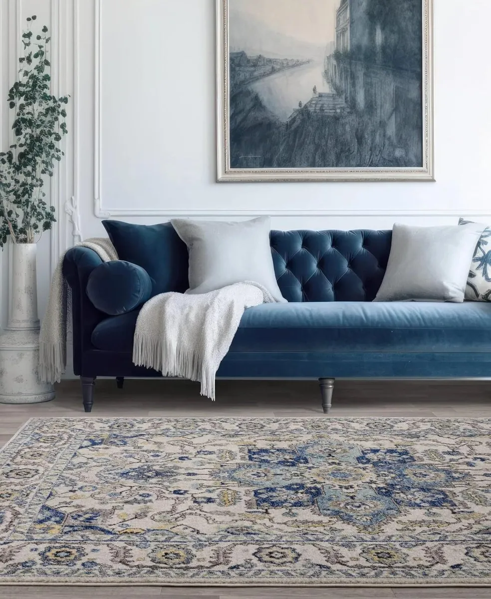 Abstract Traditional Rug for Living Room Dining - Image 1