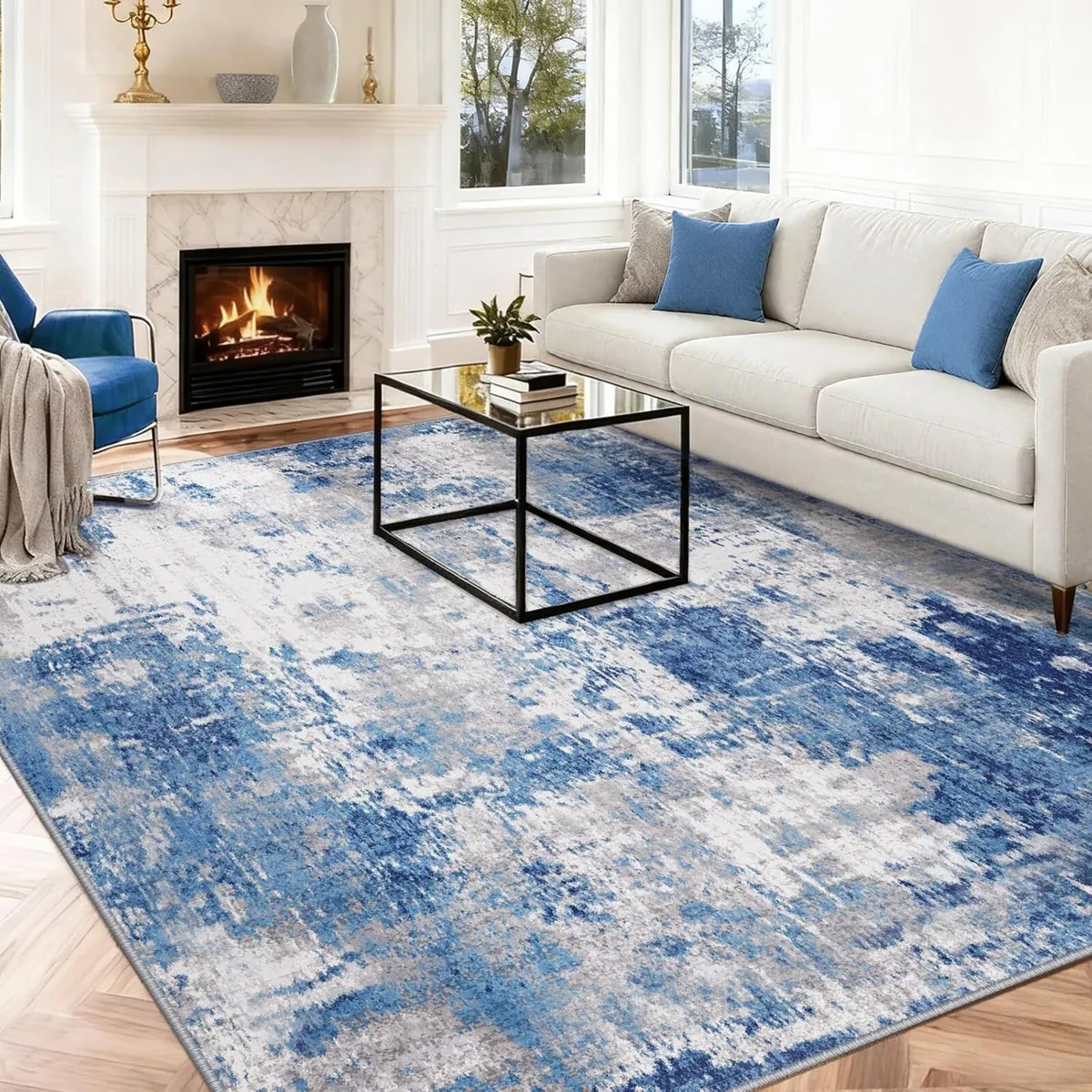 Washable Rugs Living Room 240x300 cm Modern - Image 1