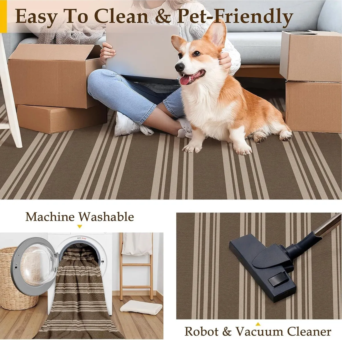 Outdoor Rug 200x300cm Rugs Living Room Garden - Image 4