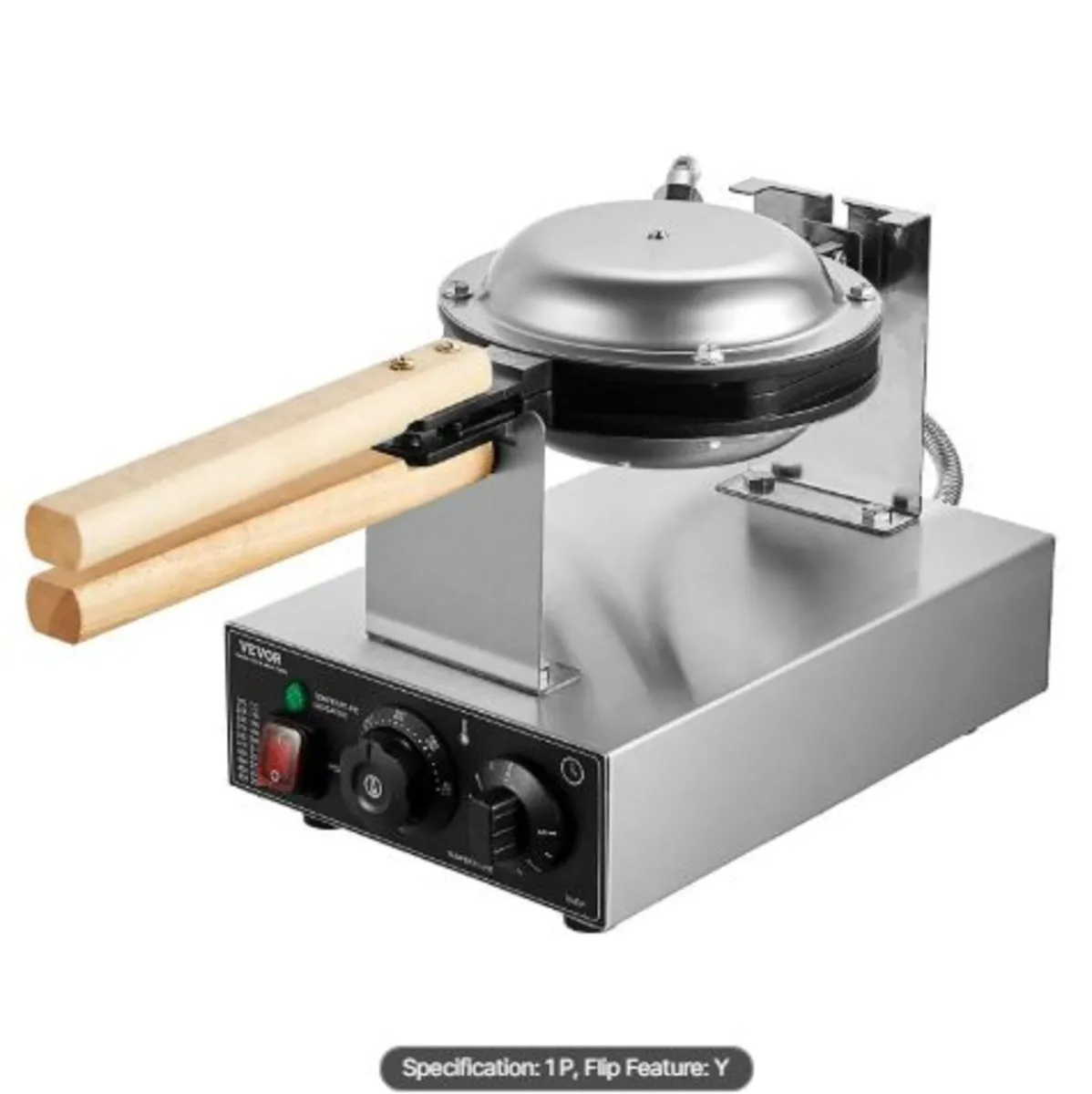 Commercial Bubble Waffle Maker, 1400W Egg Pancake - Image 4