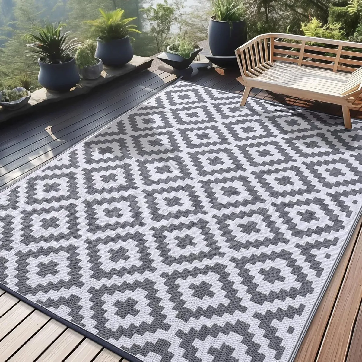 Waterproof Outdoor Rug Anti-slip Reversible - Image 1