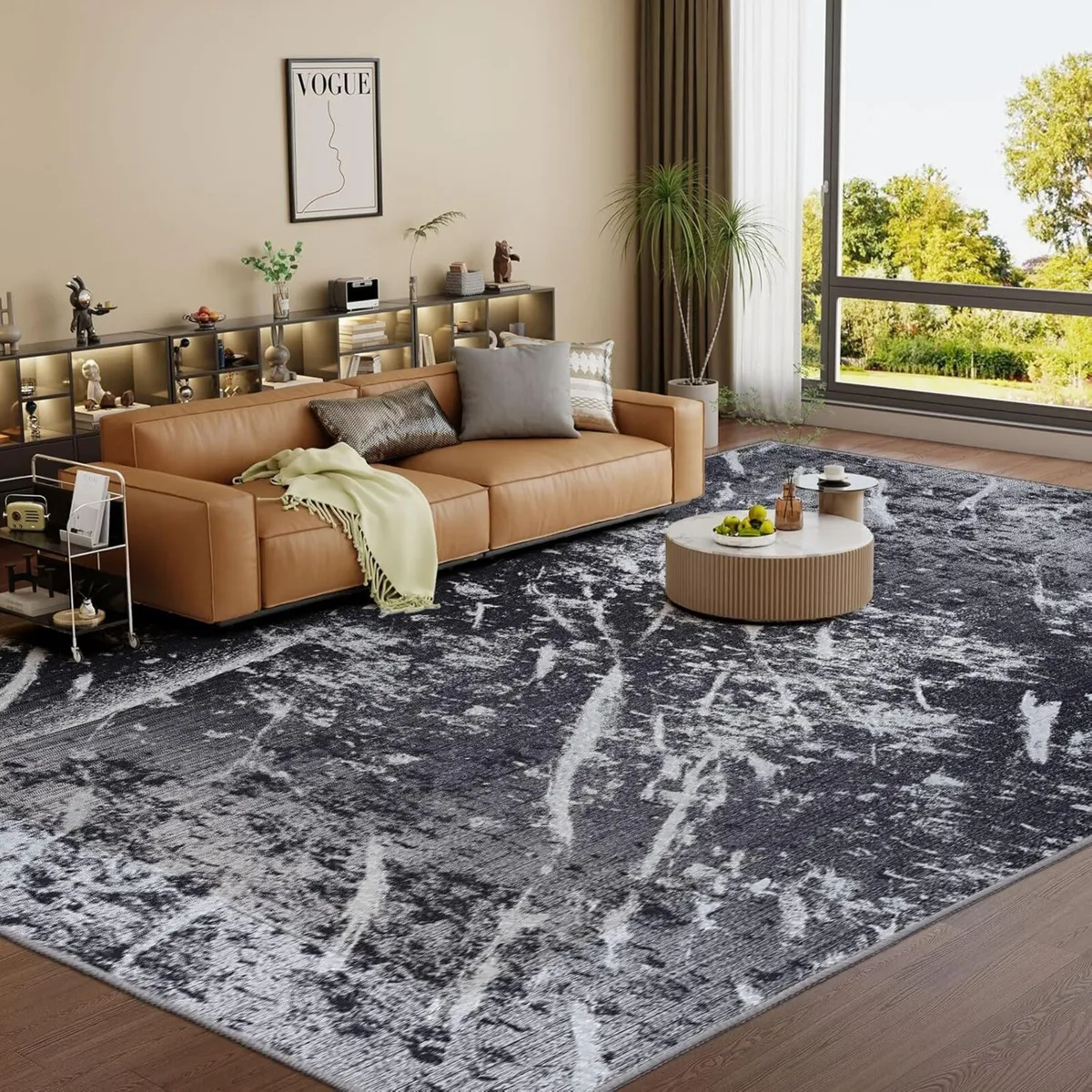 Machine Washable Rugs for Living Room - Modern - Image 1