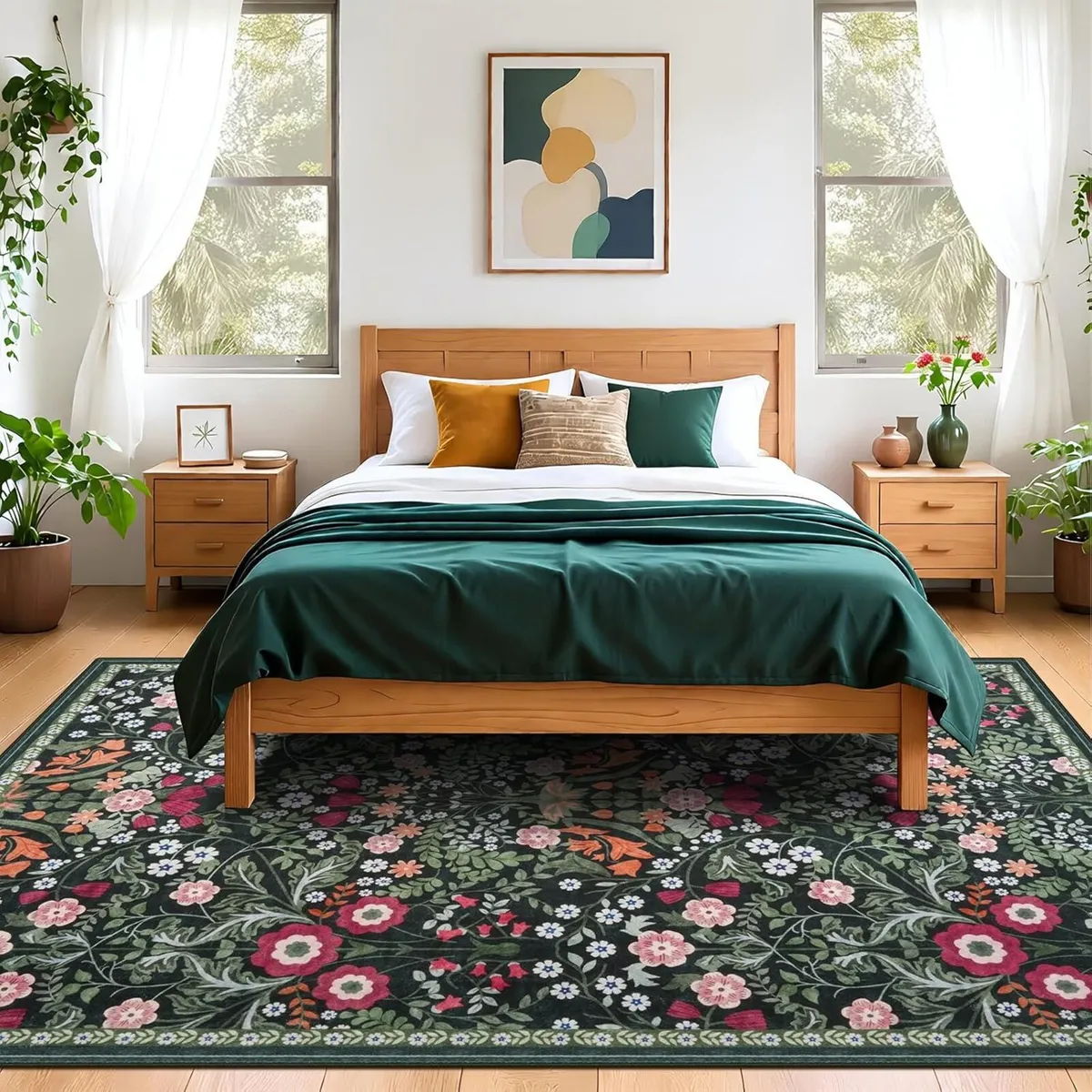 Large Rugs Living Room 200x290cm Boho Vintage - Image 2