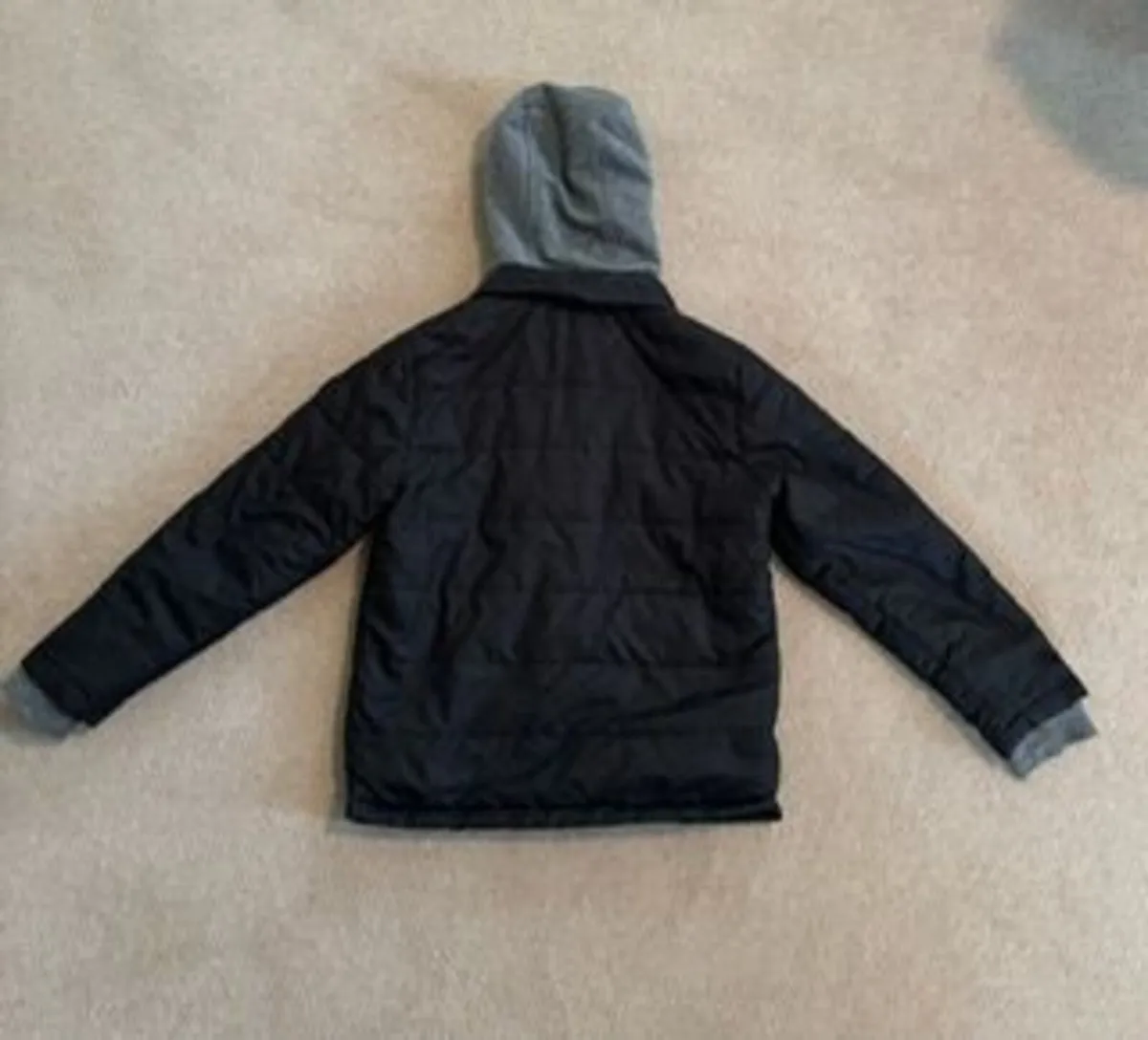 Michael Kors Quilted Black Jacket age 7-8 - Image 2