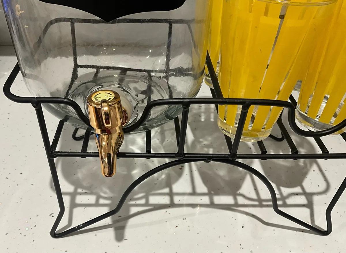 Large Beverage Dispenser on Stand - Image 2