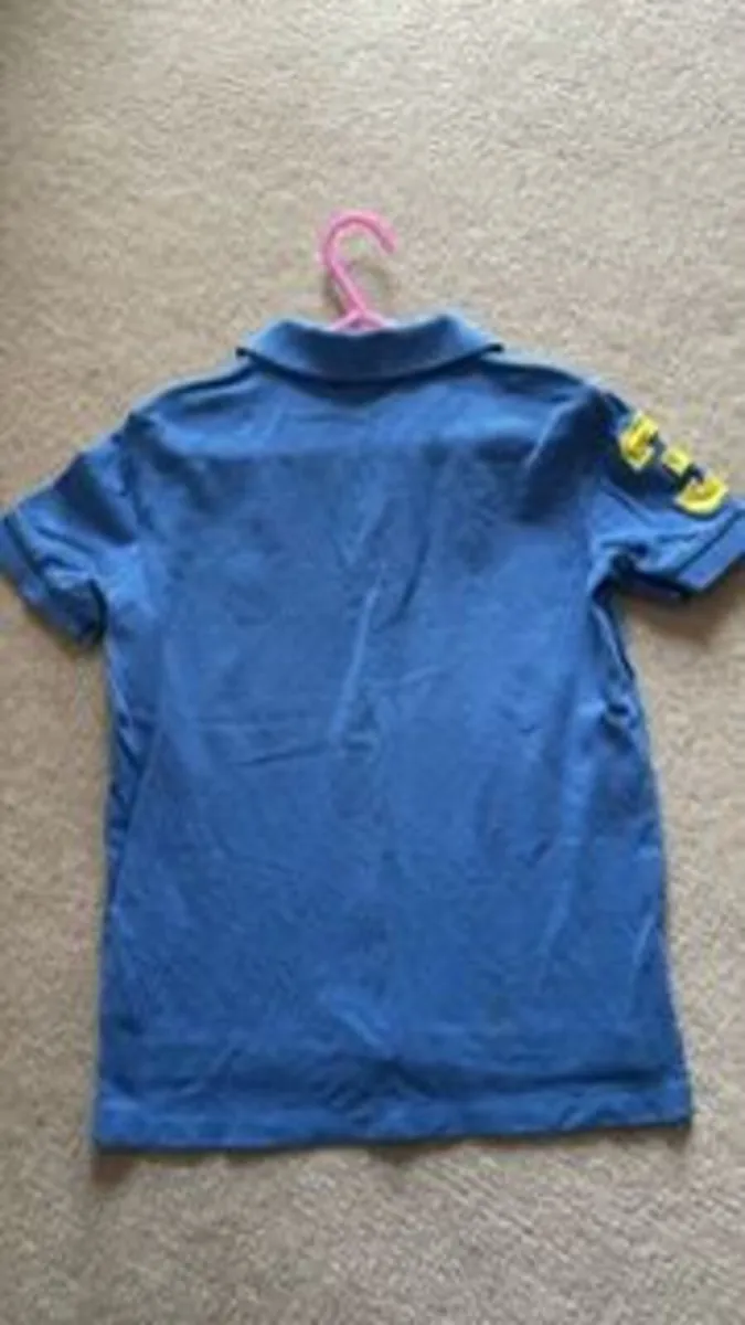 Ralph Lauren Blue Polo Tshirt age 6-7 - Image 2