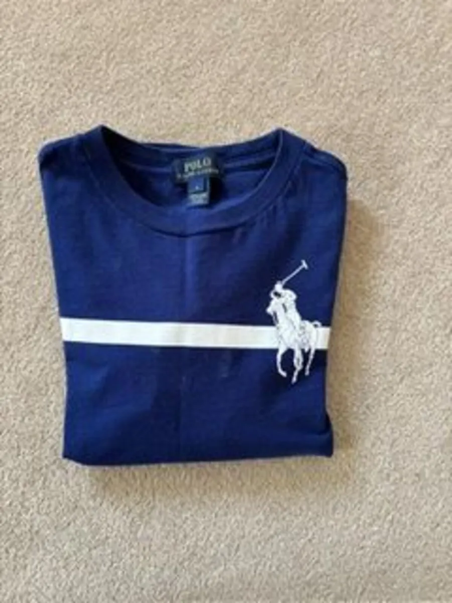 Ralph Lauren Navy long Sleeve Top age 6-7 - Image 3