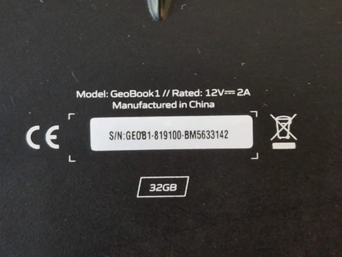 GeoBook1 Laptop Intel Celeron CPU N3350, 2GB, 32GB - Image 2