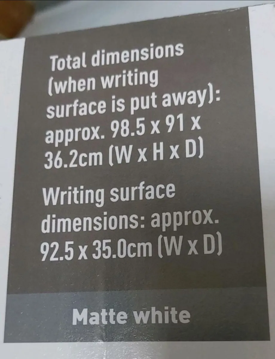 2 Drawer Desk (Brand New) - Image 4