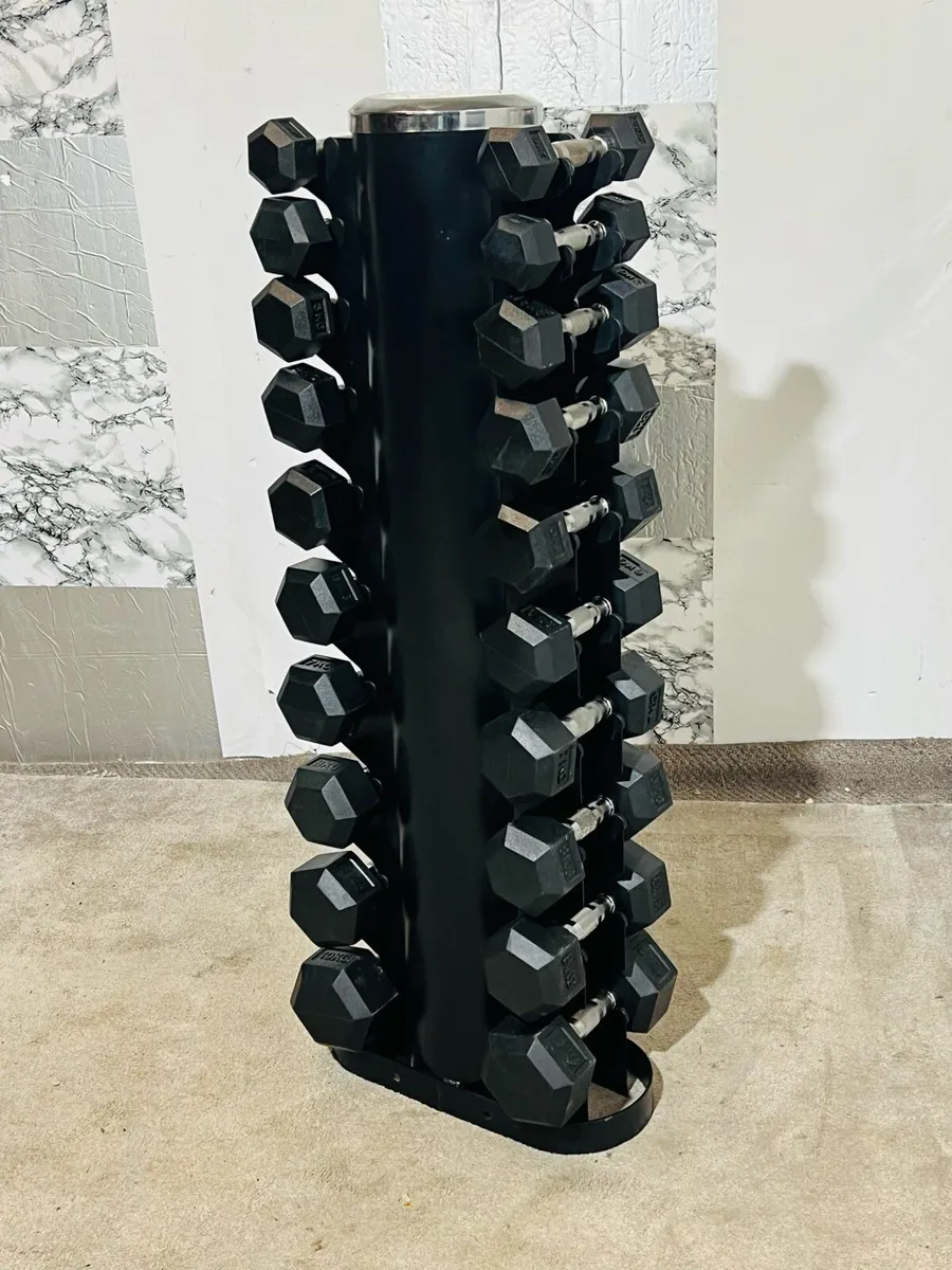 Hex dumbbells with stand 2kg-10kg pairs - Image 4