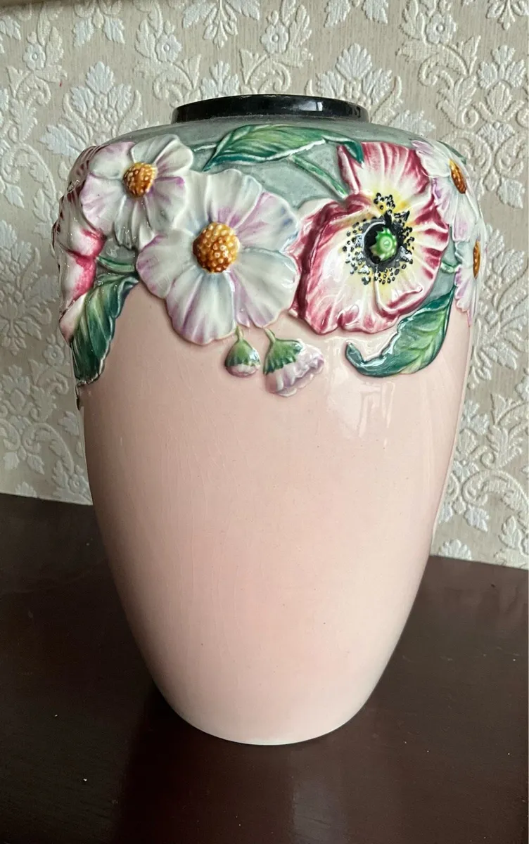 CARLTON WARR VASE. Large Poppy Daisy 1940s - Image 2