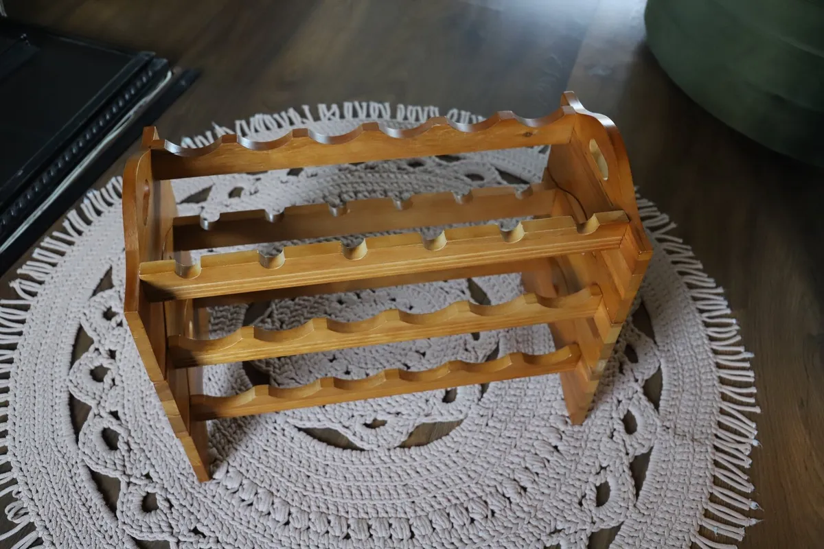 Wooden wine racks. - Image 3
